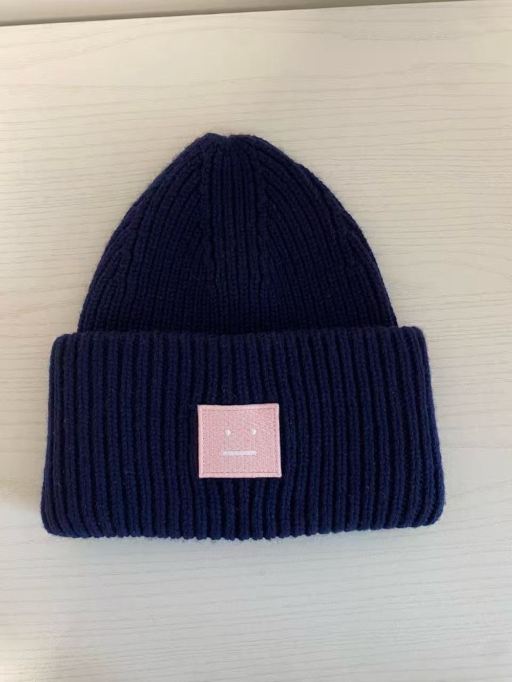 Authentic New Acne Studio Face Logo Beanie